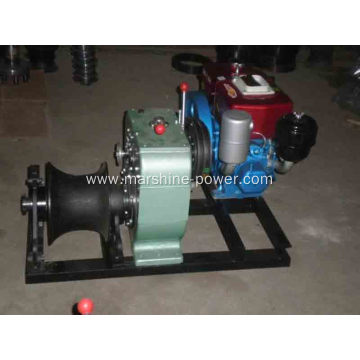 Cable Pulling 1Ton Small Gasoline Capstan Winch